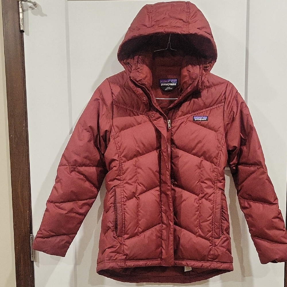 Patagonia Women's Hooded Puffer Jacket - Brick Red
